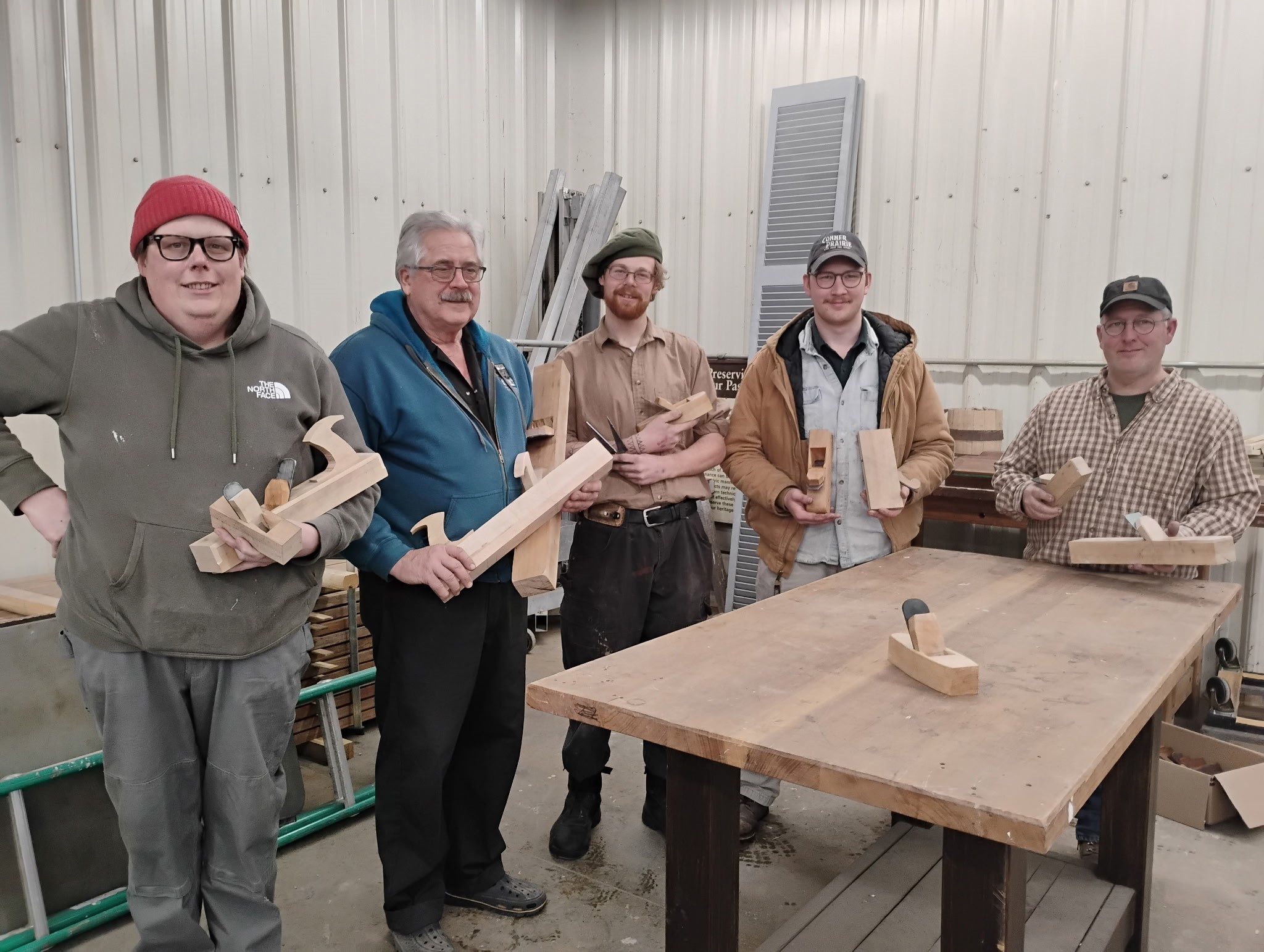 Five SAPFM planemakers at a chapter session