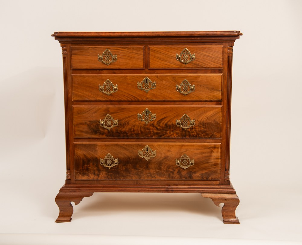 Mahogany chest built by SAPFM member Marion Smith